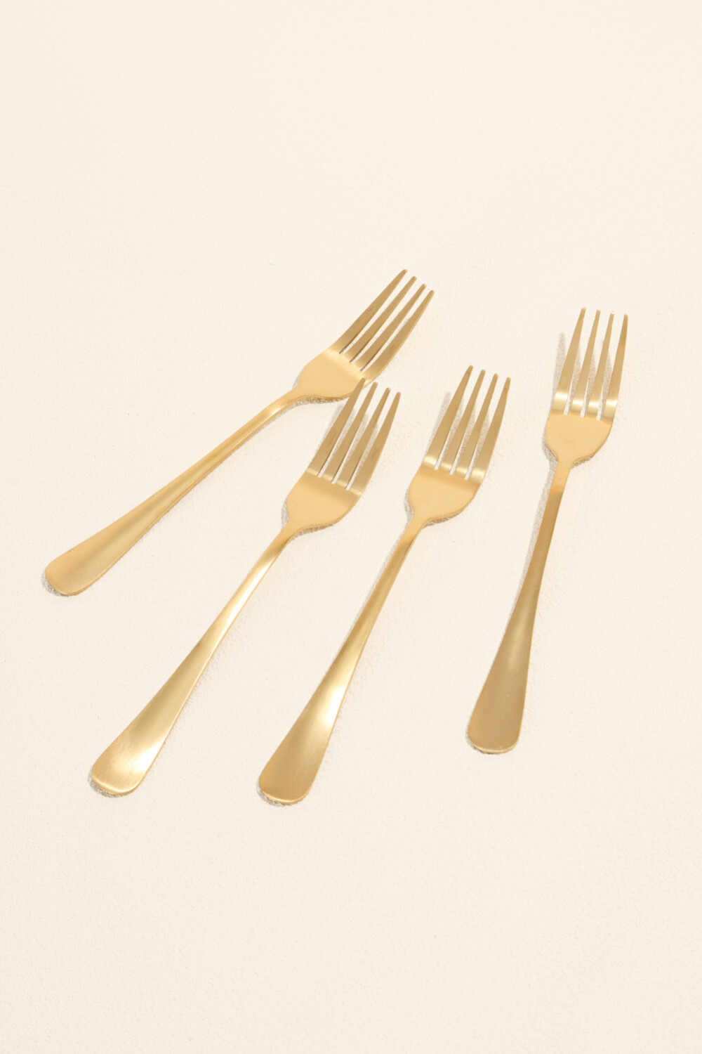 Tenedor Olivo Set 4 Un. Dorado Color Unico