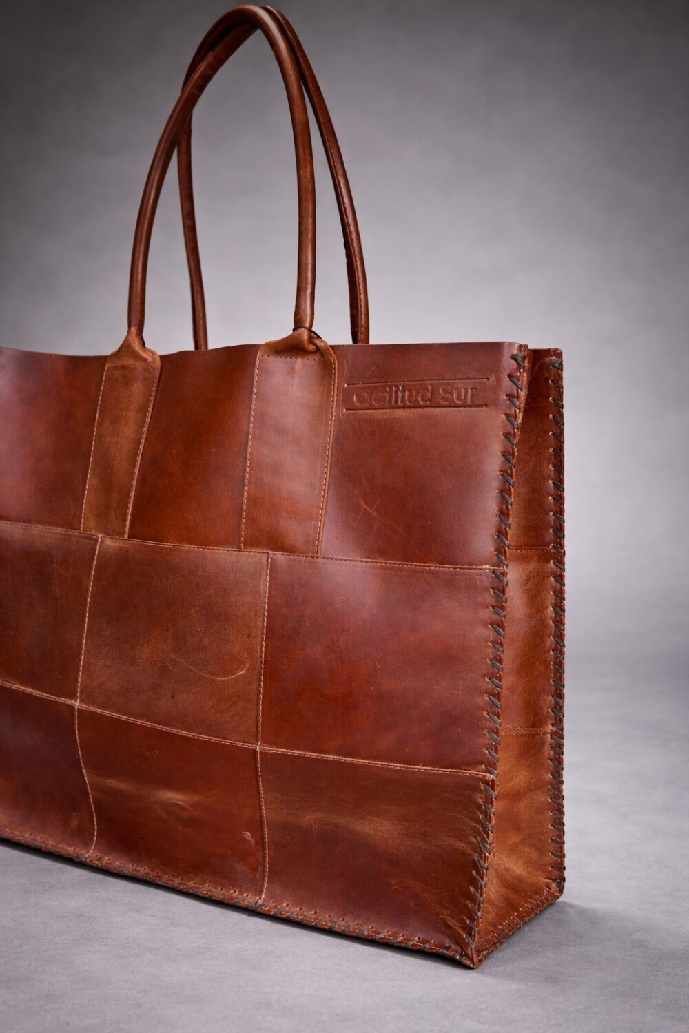 Leather Tote Bag Camel