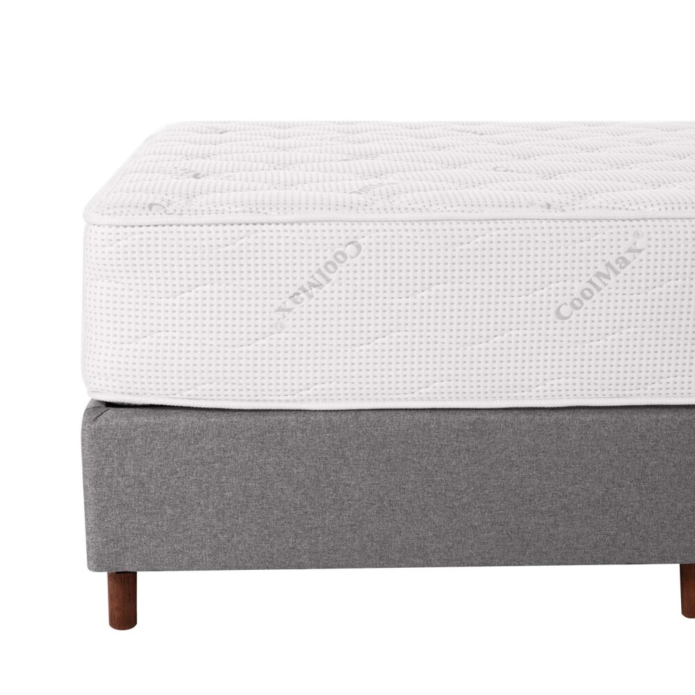SOMMIER 1 PLAZA RESORTES POCKET DENSIDAD CRYSTAL