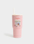 Artículos cocina Vaso De 600 Ml Estampado Con Sorbete - Rosa Claro