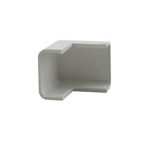 Codo externo blanco para ducto 14x7mm ZO0213