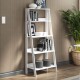 Estantería biblioteca multiuso Lumax escalera para Libros 4 Repisas Blanco