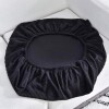 Funda para almohadón de sillón negro