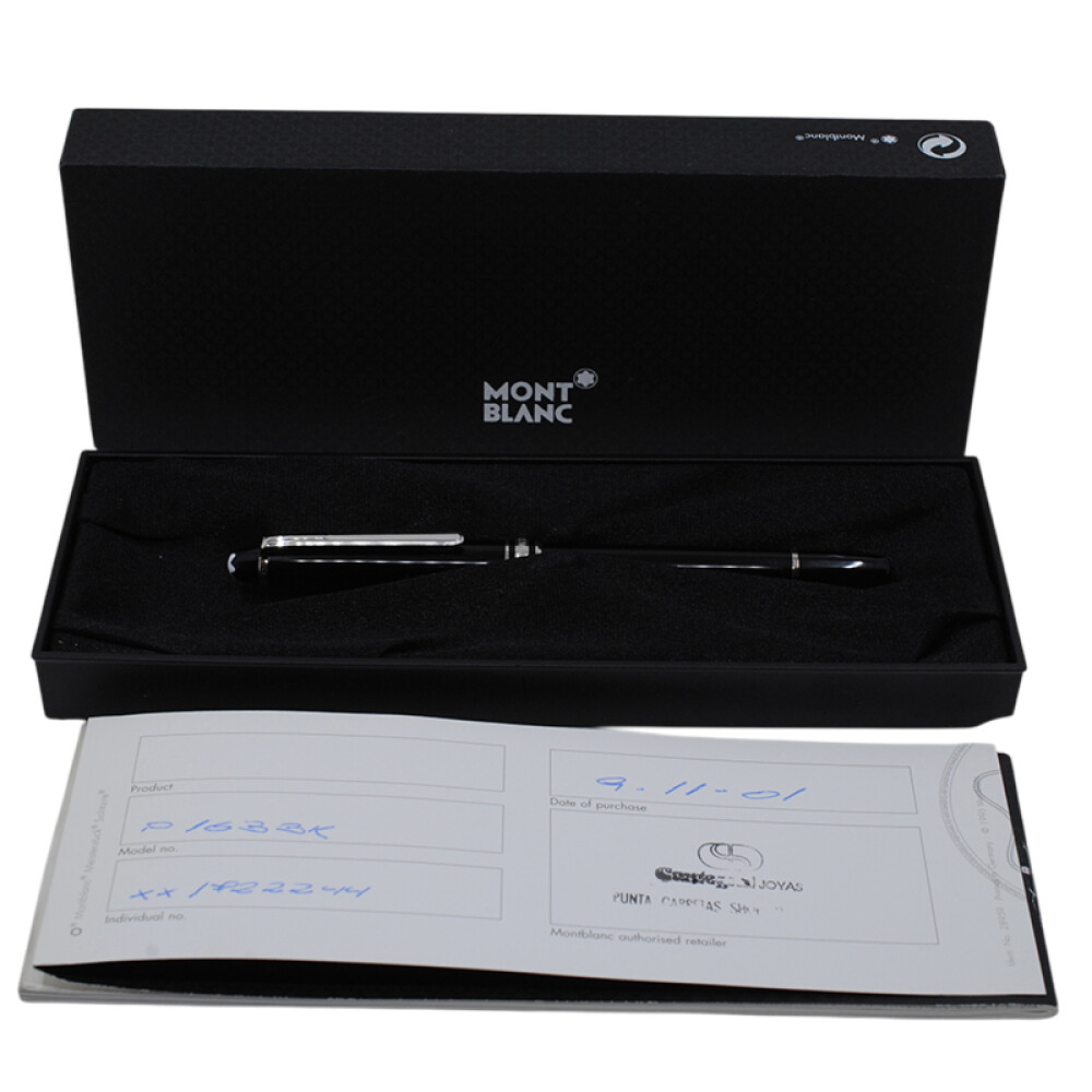 Montblanc Meisterstuck P163 platinum rollerball serie XX1722244 con caja y papeles Montblanc Meisterstuck P163 platinum rollerball serie XX1722244 con caja y papeles