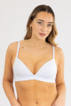 Soutien triangulo preformado cotton copa b Blanco