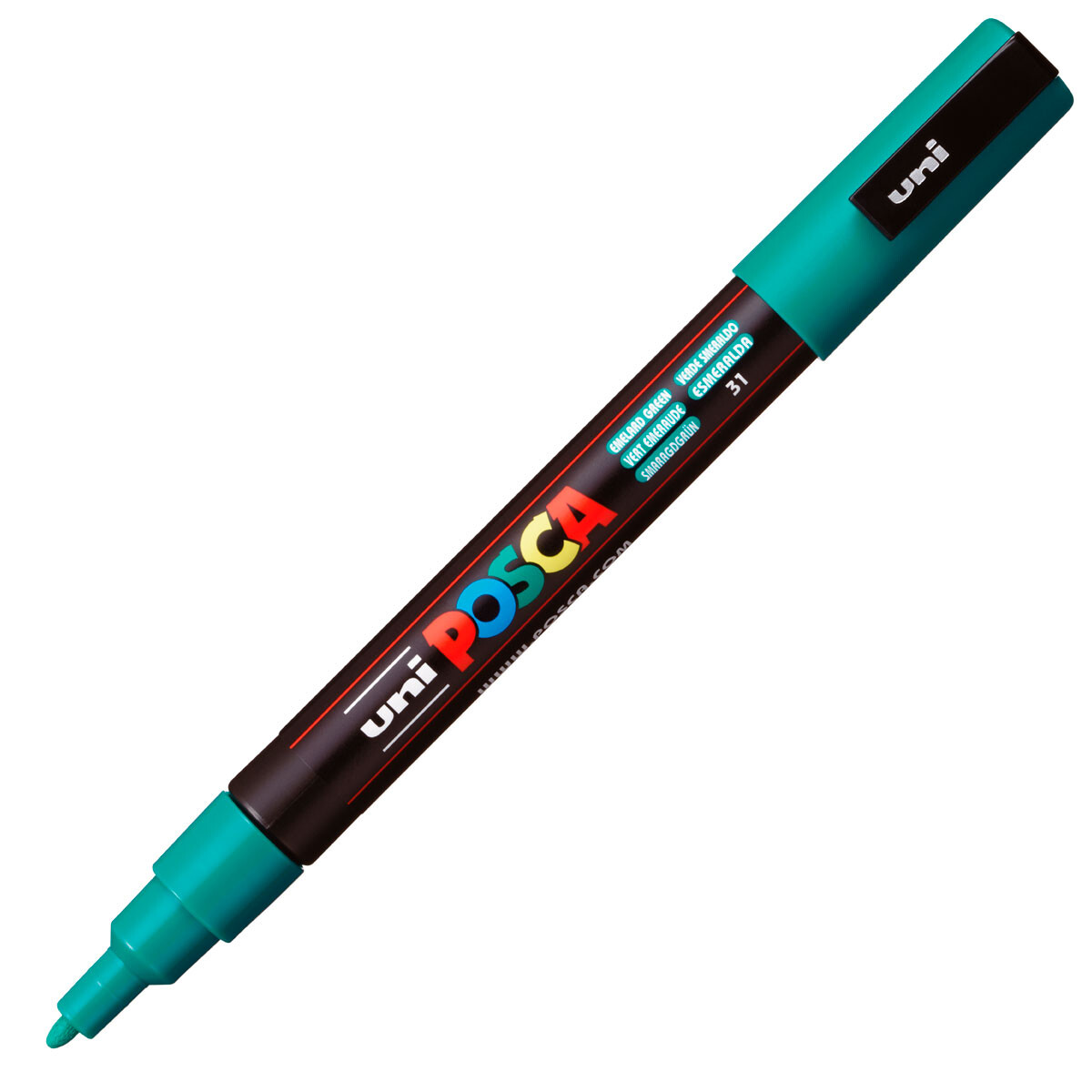 MARCADOR UNI POSCA 1.3 MM VERDE ESMERALDA 