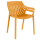 Silla Sillón Hilton Interior Exterior UV 150k Elegante Amarillo