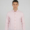 CAMISA LINO CLASICA ROSA