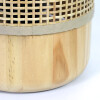 LAMPARA MIMBRE BEIGE P/MESA 15X22CM Unica