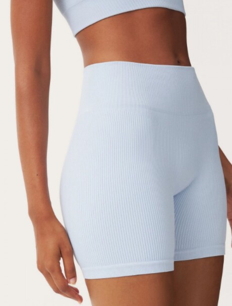 SHORT DEPORTIVO SIN COSTURA AZUL