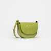 Mini bag Aura en cuero charol Moss