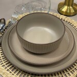 BOWL D15CM LINEAS CAMEL BORDE MARRON BOWL D15CM LINEAS CAMEL BORDE MARRON