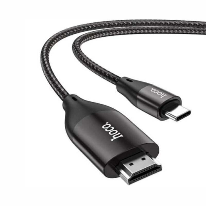 Cable de Datos HOCO UA16 hdmi a USB C negro Cable de Datos HOCO UA16 hdmi a USB C negro