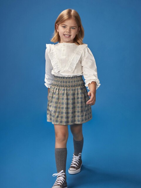 Camiblusa Jaretas Blanco Roto