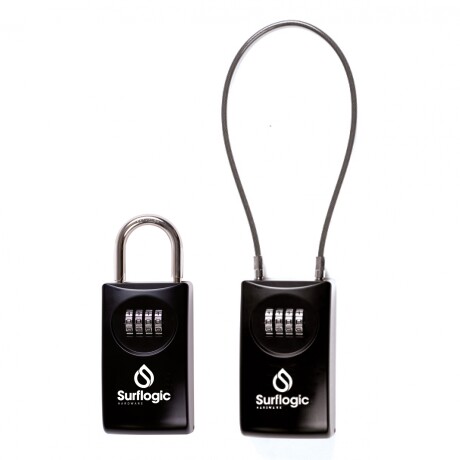 Candado Surflogic - Doble sistema Negro Candado Surflogic - Doble sistema Negro
