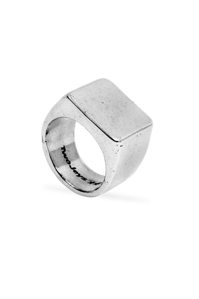 Twojeys Squared Ring Plata Plata