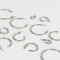 Aros Argollas Set De metal Set De Argollas - Plateado