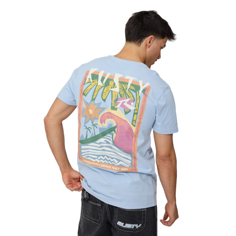Remera Rusty Rinza - Celeste Remera Rusty Rinza - Celeste