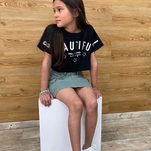 Mini Niña Jean N+ Militar