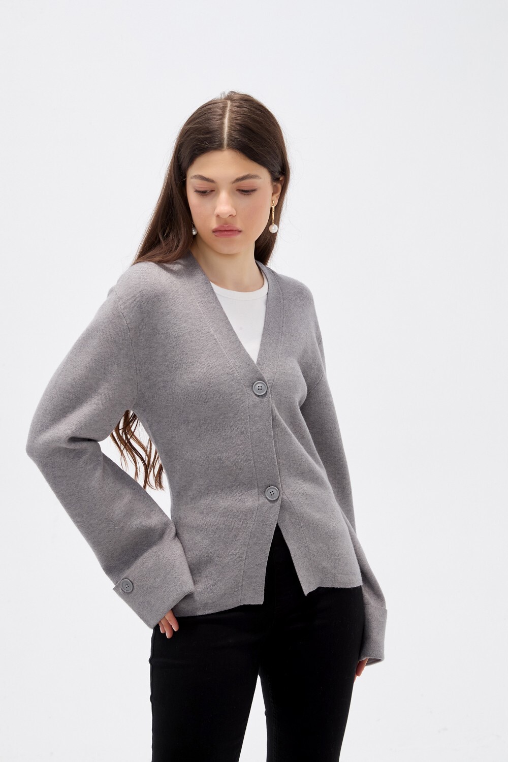Saco Opal Gris Melange Medio