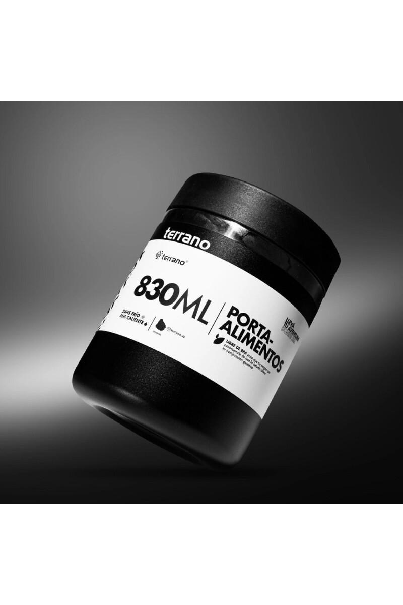 CONTENEDOR DE ALIMENTOS TERRANO 830ML NEGRO