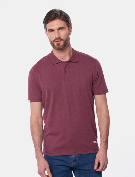 REMERA POLO JERSEY LISA Bordo