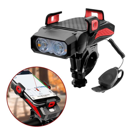 Luz Potente Bicicleta Porta Celular Powerbank Bocina Bic000212