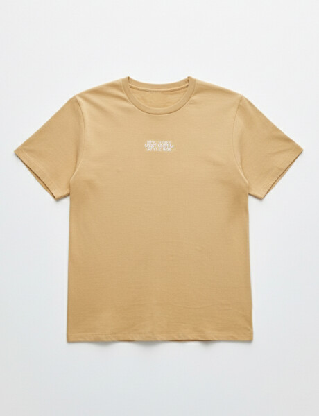 Remera básica Alaina Dulce de leche