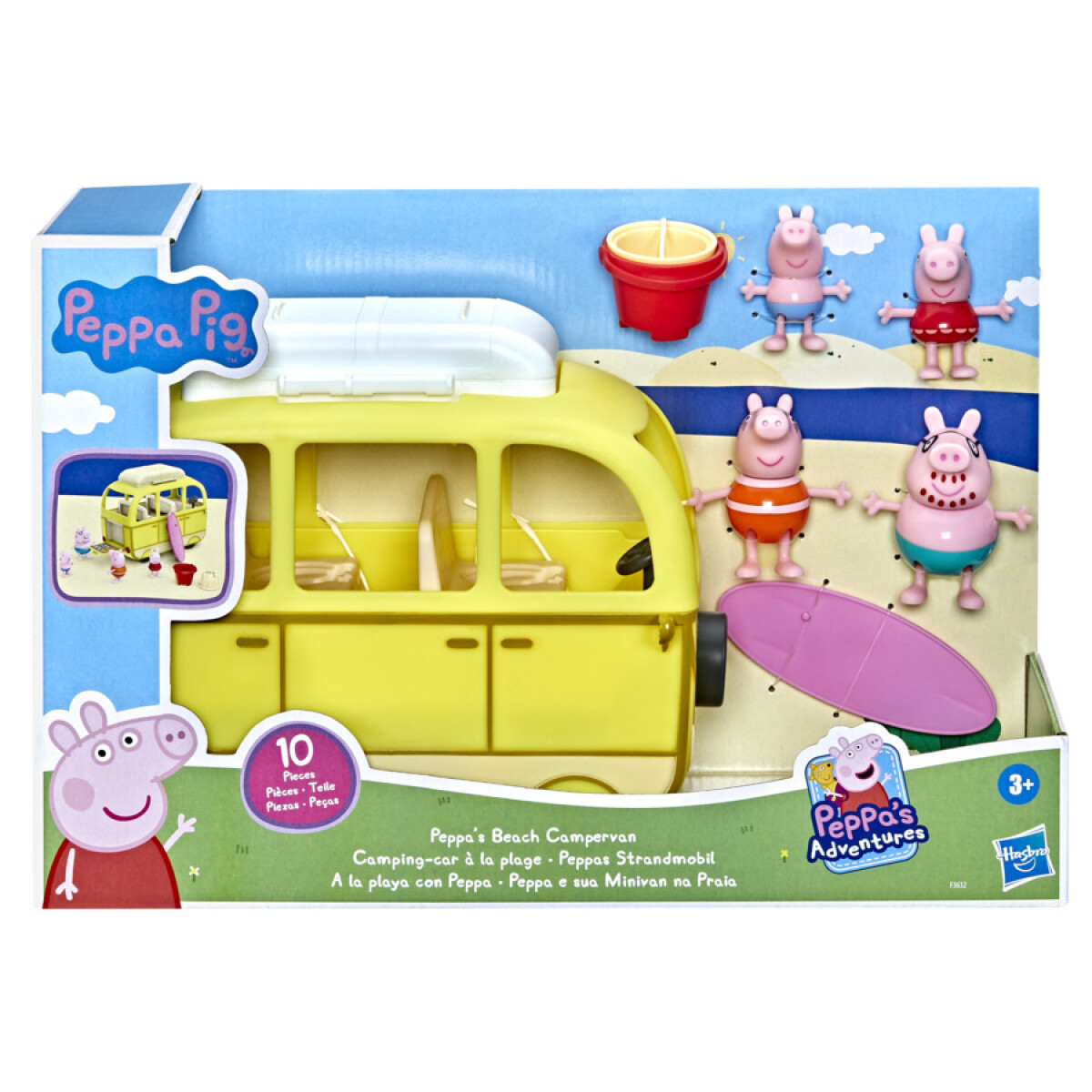 Set de Figuras Peppa Pig con Vehículo y Accesorios 