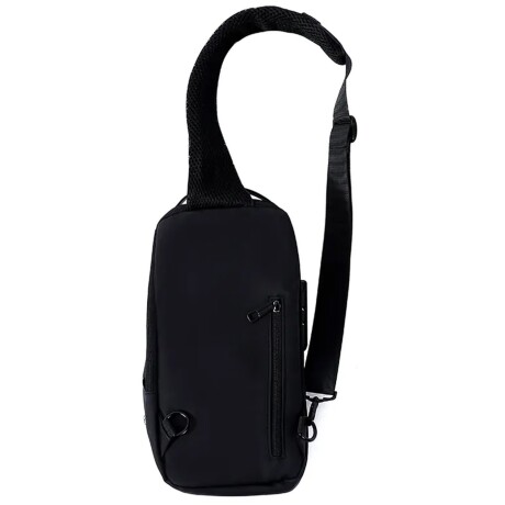 Bolso Morral Antirrobo Impermeable con Candado TSA Indra Negro