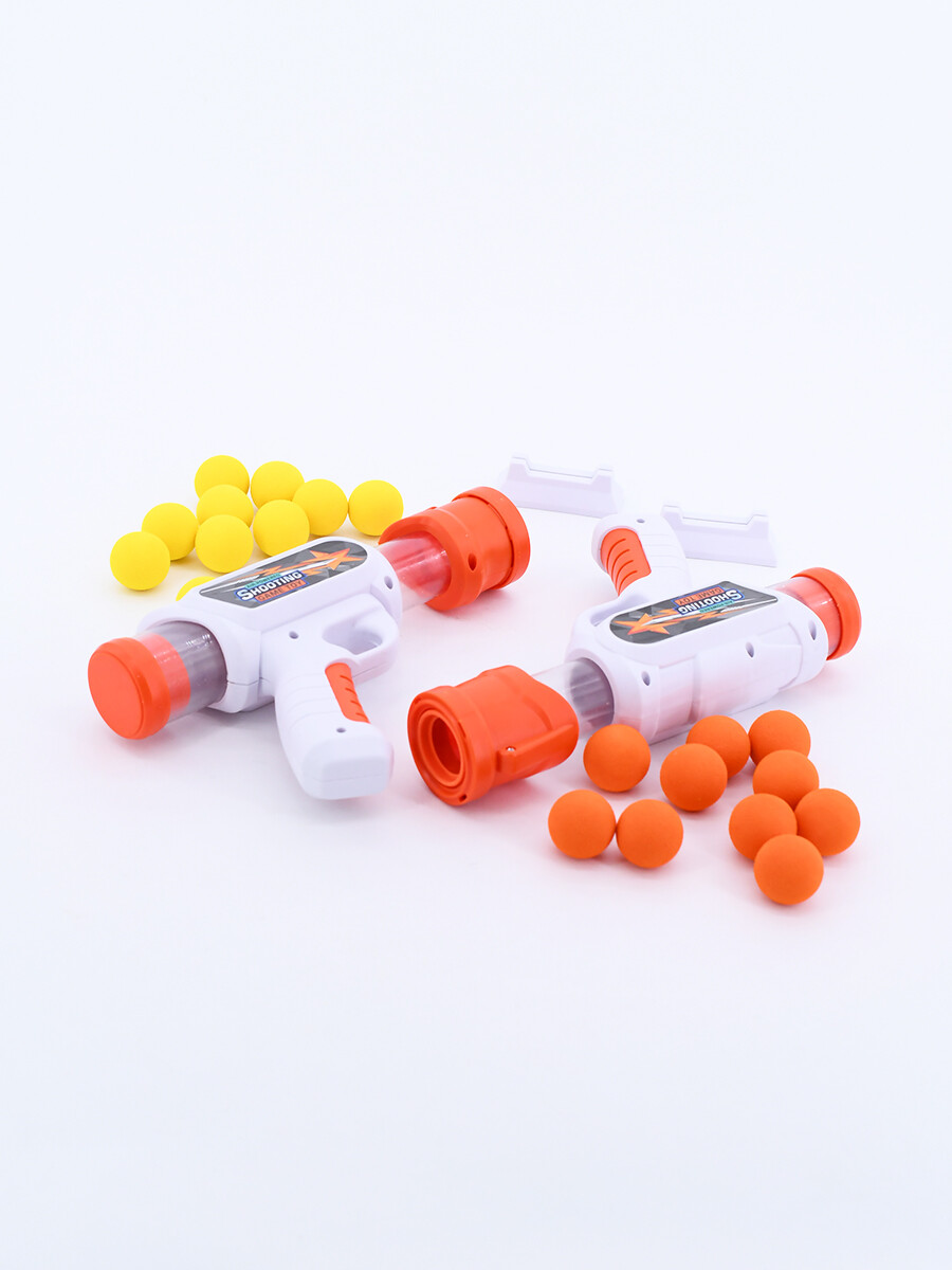 PISTOLA SE PELOTITAS SET X2 - BLANCO 