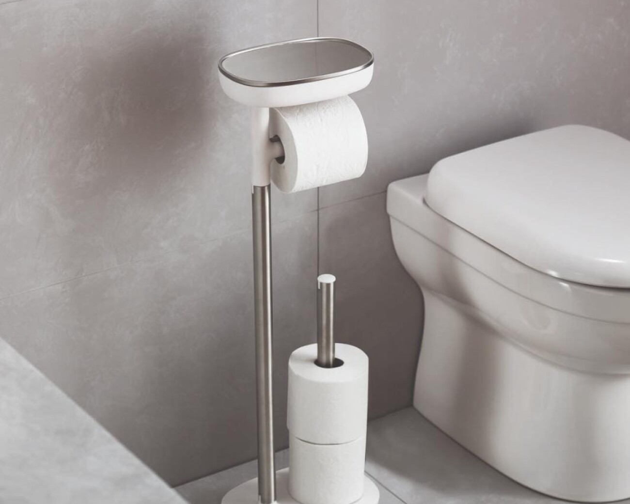 Soporte de Papel Higiénico Independiente Acero Inoxidable - EasyStore Joseph Joseph Soporte de Papel Higiénico Independiente Acero Inoxidable - EasyStore Joseph Joseph