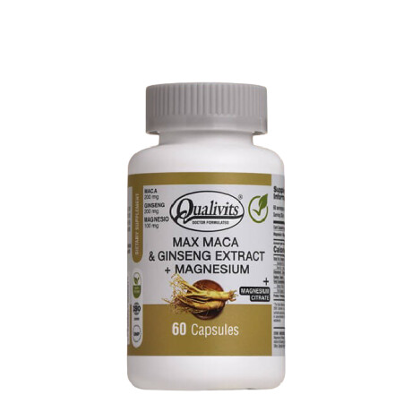 Max Maca y Ginseng Extract + Magnesium Qualivits Max Maca y Ginseng Extract + Magnesium Qualivits