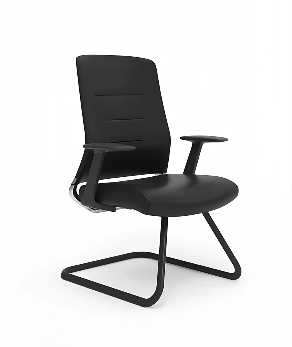 Silla Ejecutiva Deno de Dialogo Eco Cuero Negro 