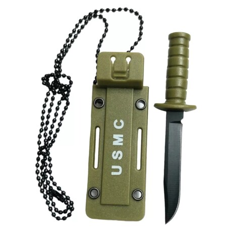 Mini cuchillo táctico USMC Verde