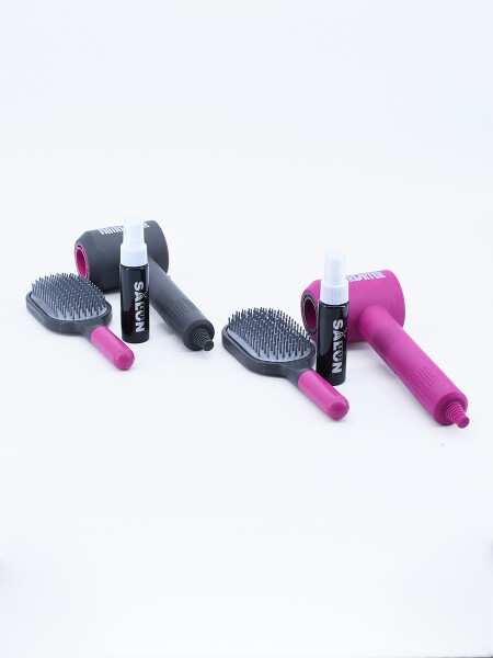 SECADOR Y ACCESORIOS BELLEZA A PILA LILA