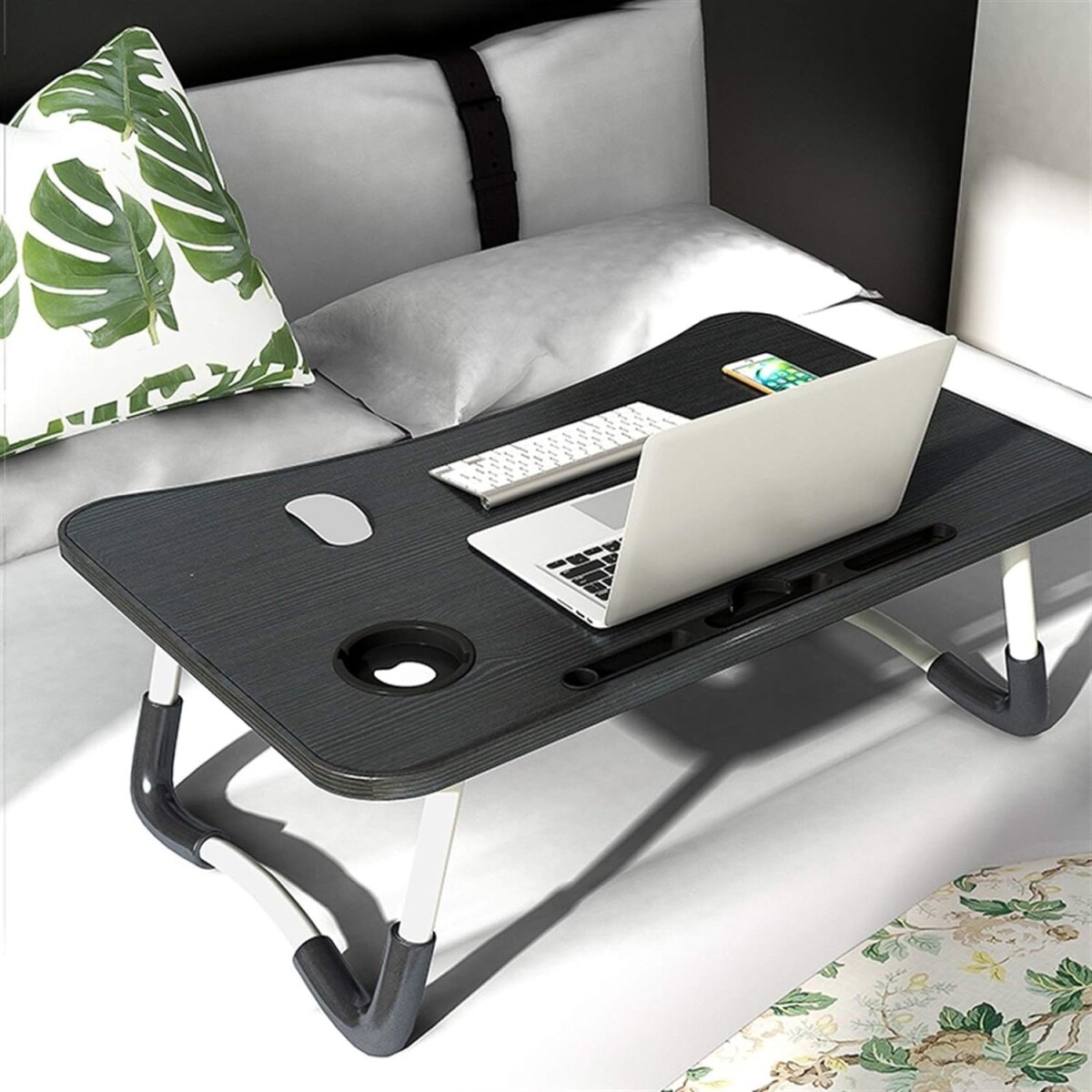Mesa auxiliar plegable - Negro 