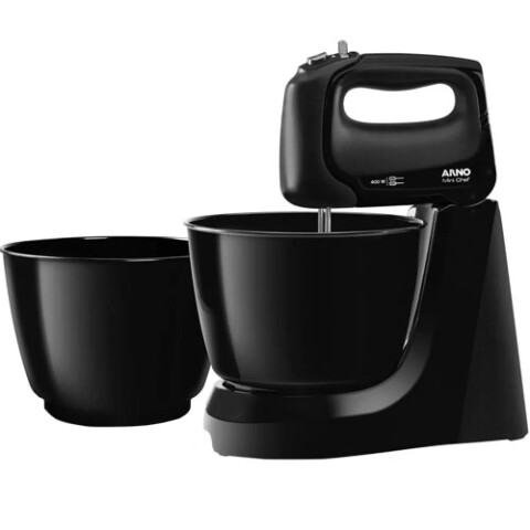 Batidora Arno Mini Chef 4 Velocidad 2 Bowls HM11 Negro