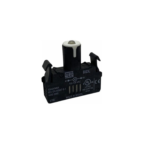 BLOCK P/PILOTO 110V C/LED INCOLORO WE5840