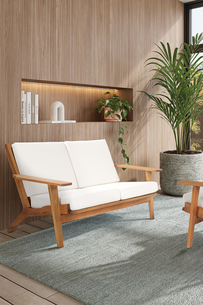 LOTUS SOFA SOFA LOTUS 3 LUGARES ACQUABLOCK CRUDO 185x87x86CM JATOBA