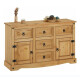 Mueble Estilo Mexicano 2 Puertas 5 Cajones Color CERA NATURAL Mueble Estilo Mexicano 2 Puertas 5 Cajones Color CERA NATURAL