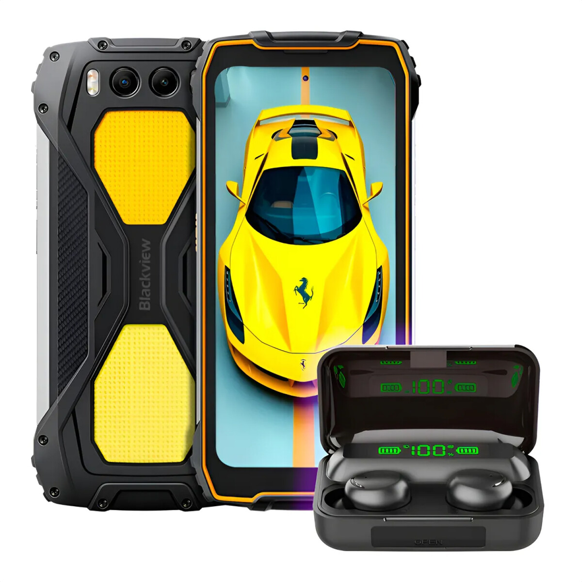 Blackview Bv7300 18gb/256gb 4g + Regalo - PK CEL BLACKVIEW BV7300 256 NEGRO+REGALO 