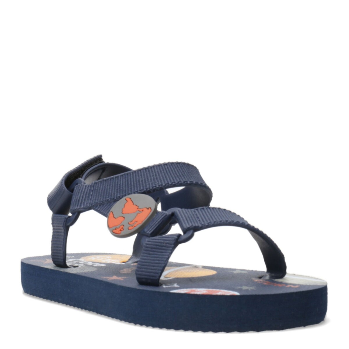 Sandalias de Niño Croco Kids Galaxy Con Velcro - Azul Marino 