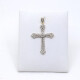 Cruz Oro Blanco 18K Y Brillantes Cruz Oro Blanco 18K Y Brillantes