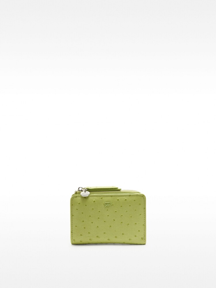 Cartera Con Grabado Animal verde