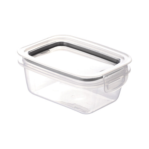 Recipiente Rectangular Dos Broches de 360 ml NEGRO