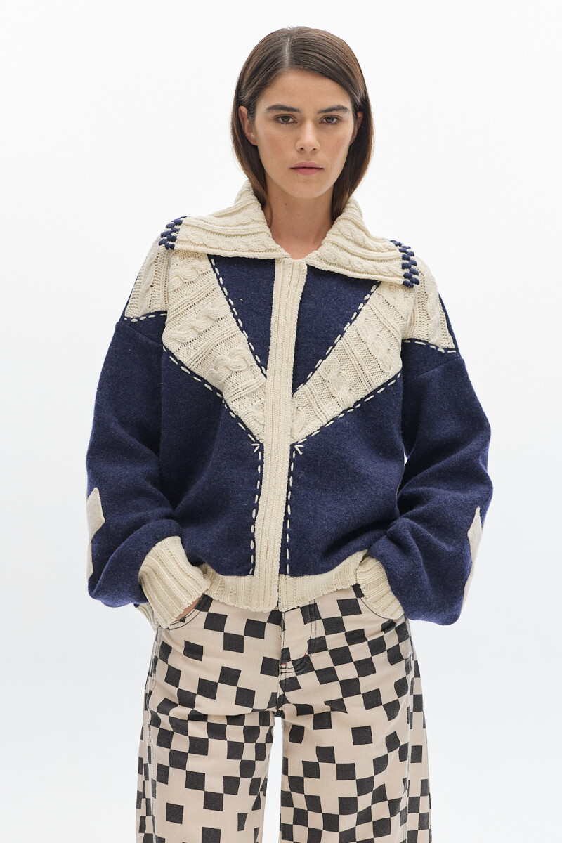 Cardigan Horse Azul
