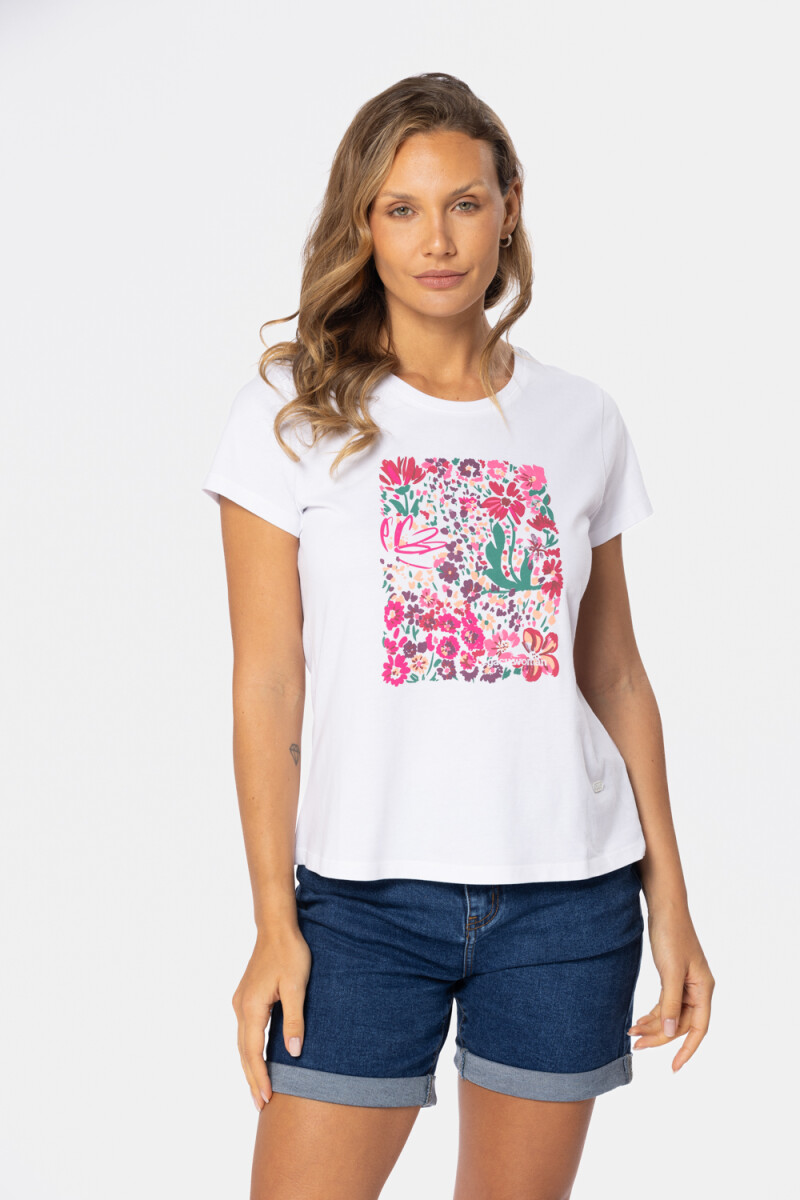 REMERA ESTAMPADA - Blanco 