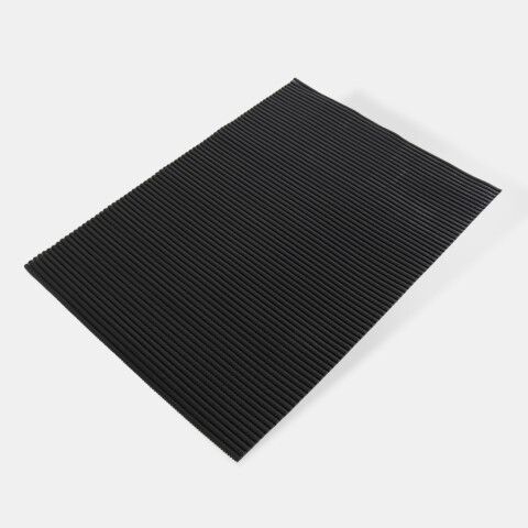 ALFOMBRA NEGRA ANTIDESLIZANTE 50X70CM P/BAÑO Unica