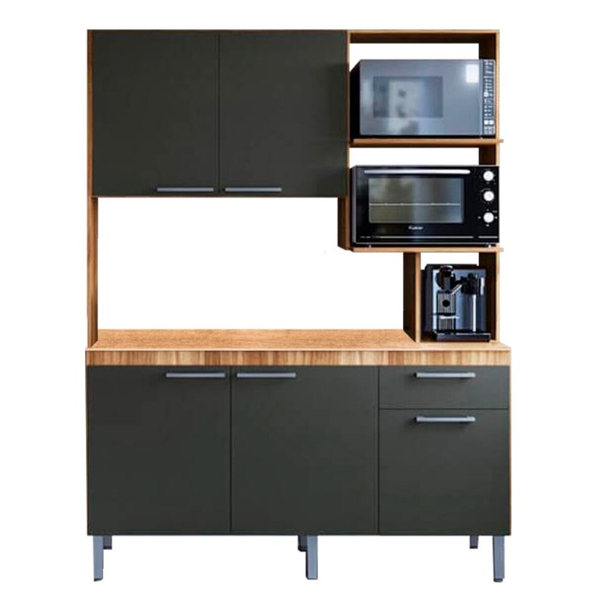 Mueble De Cocina Compacta 150 Con Tapa Premium La Tentación 